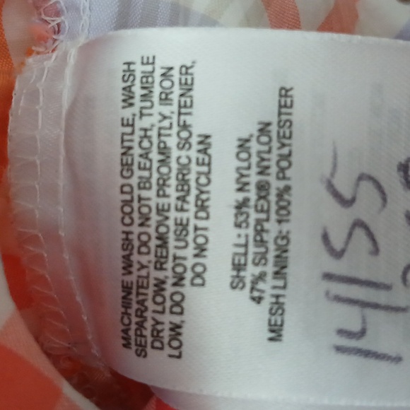 Orange and White Plaid Shirt - Picture 6 of 7